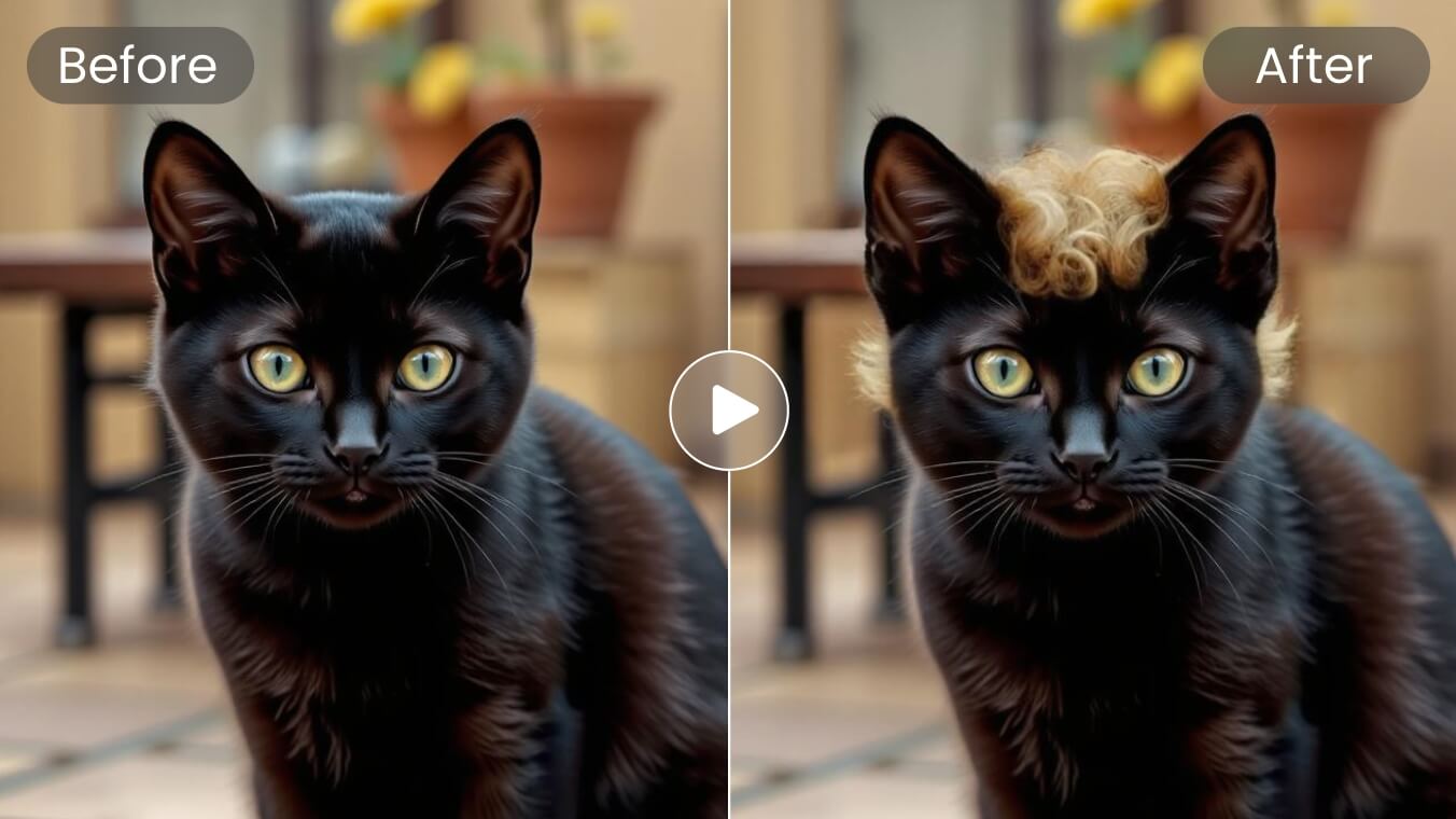 Generate a short hair for a black cat