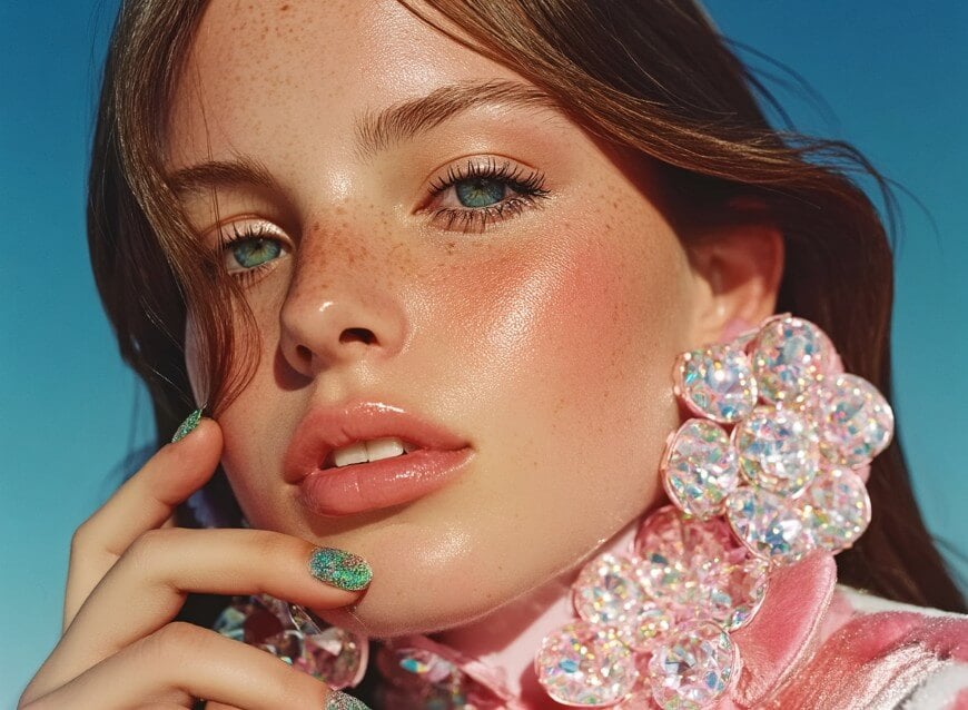 Gerar retrato de rosto de menina com clipfly ai