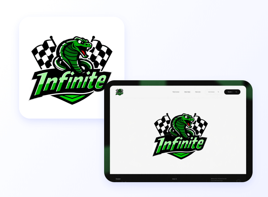 Generate an ai art style logo and use it on a website