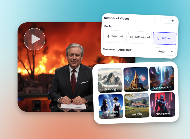 gerar um vídeo de notícias com ia apresentando um âncora de notícias masculino idoso no gerador de notícias clipfly