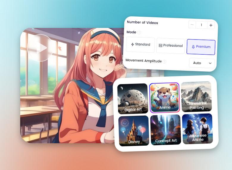 Gere sua cena de desenho animado com IA no gerador de vídeo de desenho animado com IA Clipfly