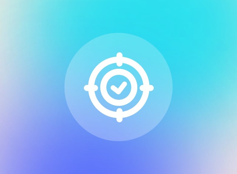 ícone realista e preciso com gradiente azul