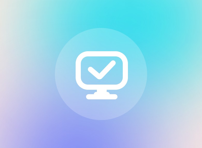 Gradient blue online icon