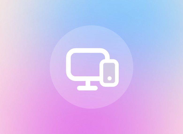Gradient icon suitable for computer and smartphone and any device