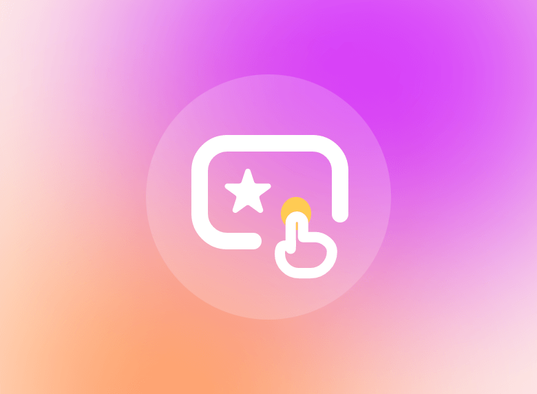 Gradient pink online icon