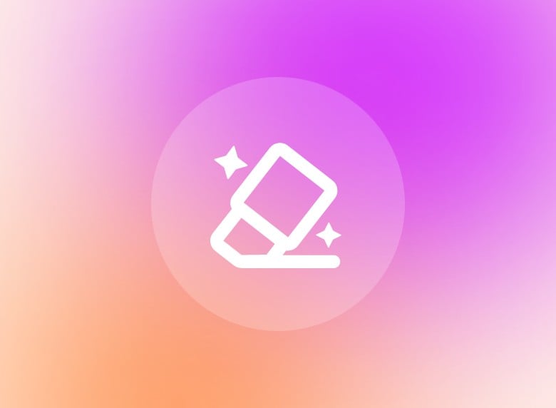 Ícone de borracha vermelha com gradiente