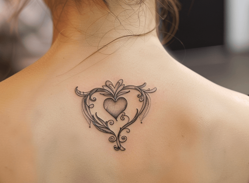 Ideias para tatuagens de coração