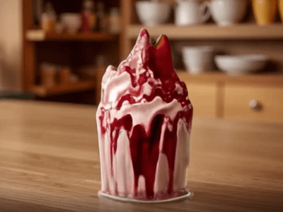 Ice cream melting effect