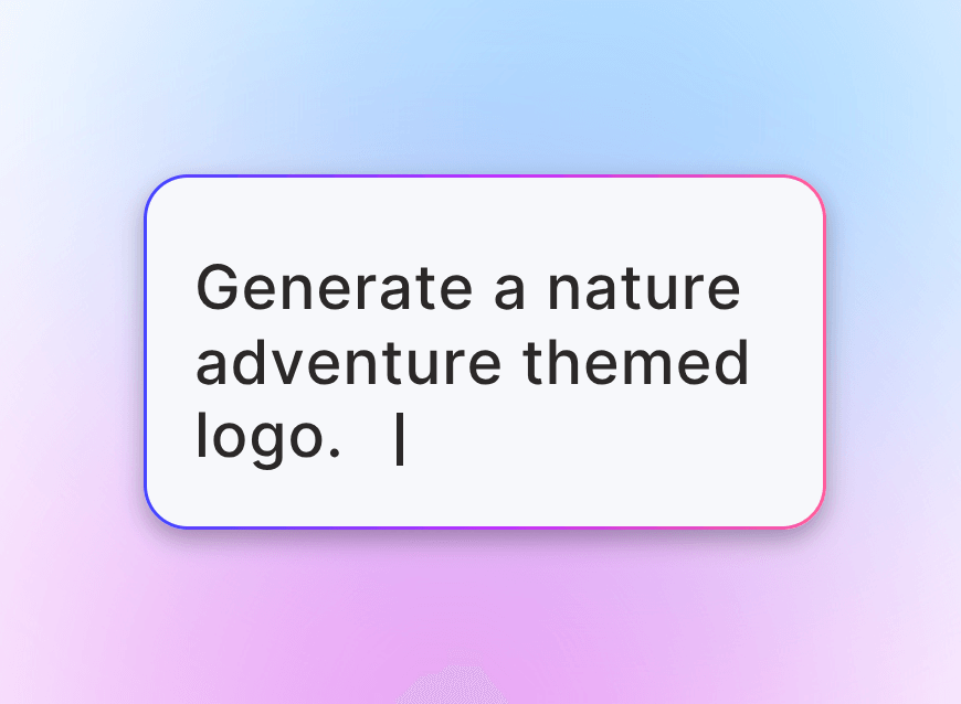 Input prompts to describe the ai logo ideas