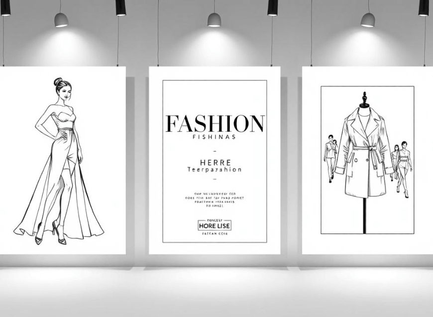 Lind drawing marketing posters