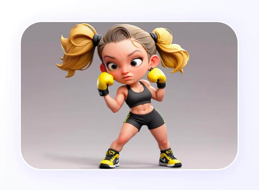 Eine Boxerin als Actionfigur erstellen