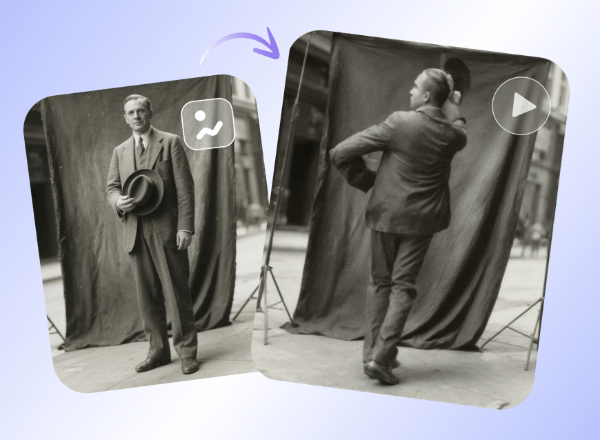 Make an old photo dance through clipfly ai dance generator