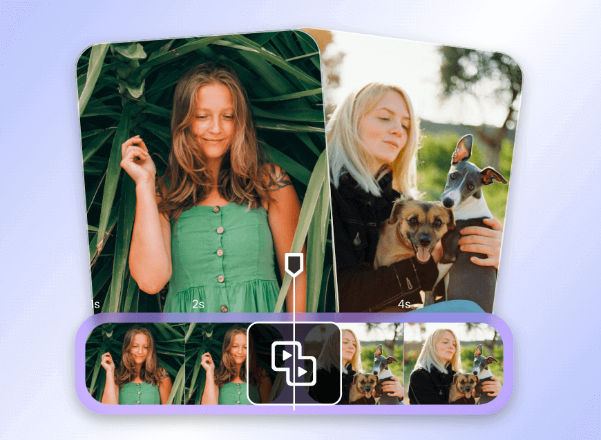 Merge two videos into a single anniversary video