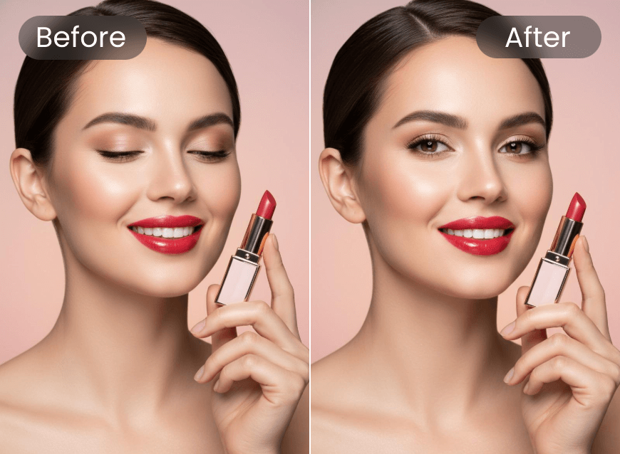 製品宣伝資料で目を開ける