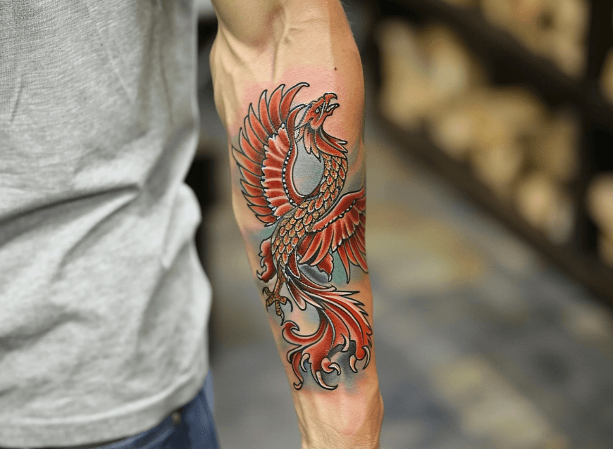 Ideias para tatuagens de fênix