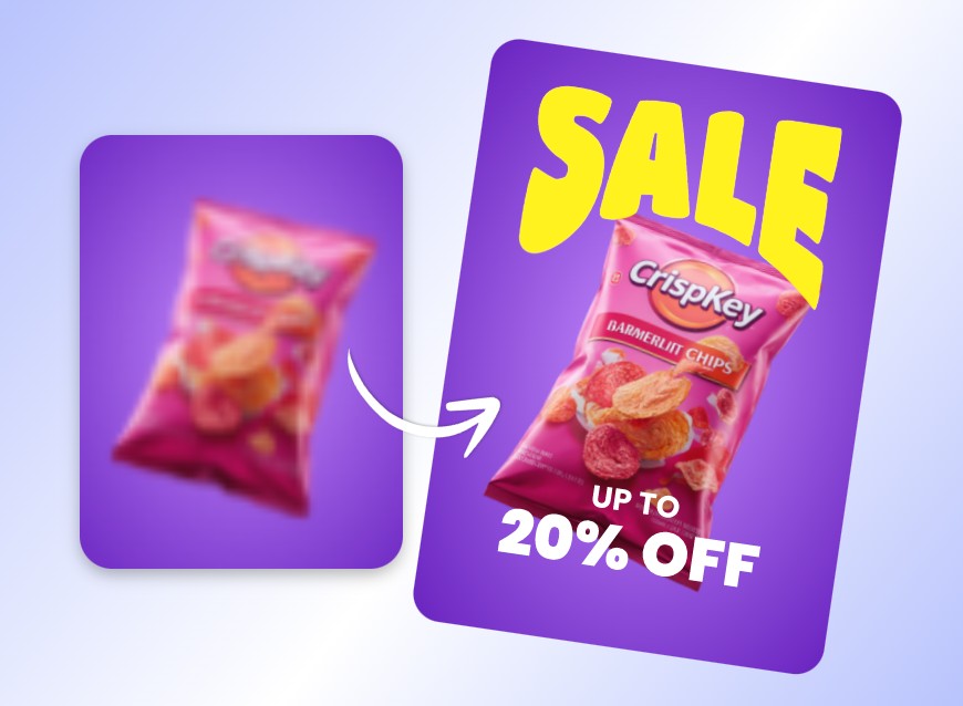 Photo quality enhancer for designing posters