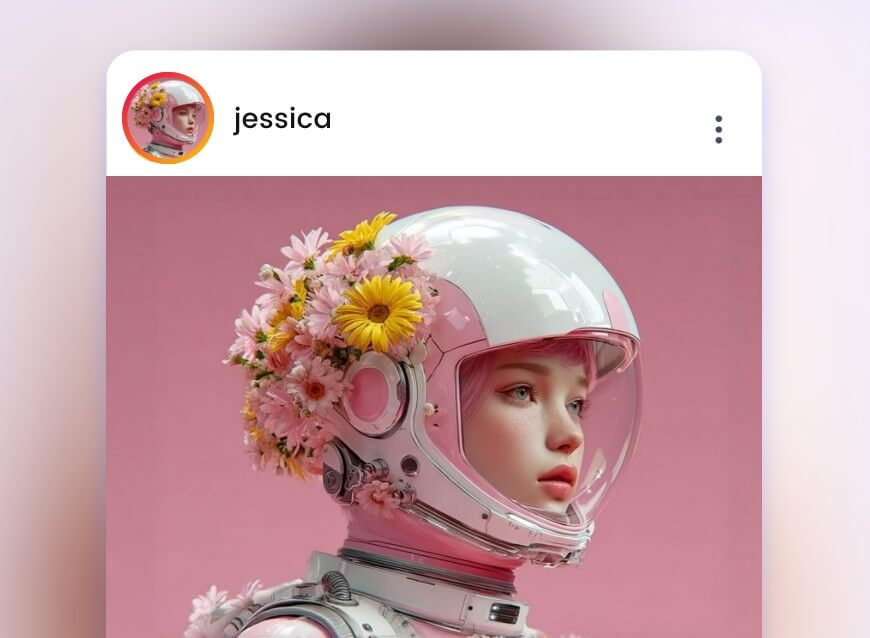 Publique sua maravilhosa garota gerada por IA nas mídias sociais