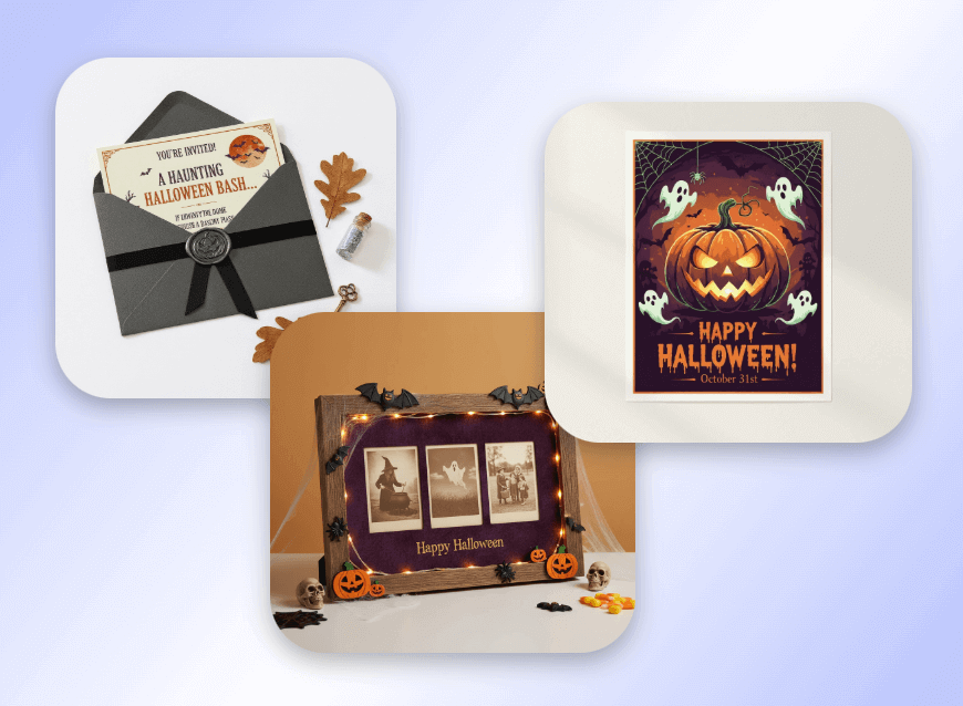 AI悪魔画像を印刷してハロウィングッズを作成