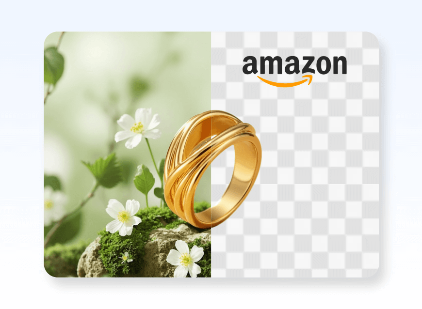 Remova o fundo de um anel de ouro e use-o na Amazon