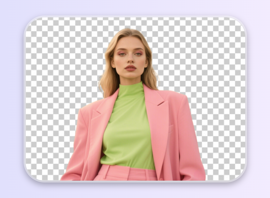 Remover fundo de uma foto de mulher