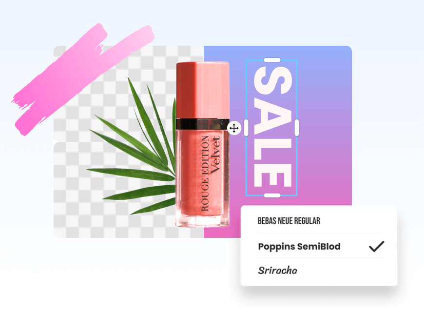 Exclua o fundo de um batom e use-o como seu design