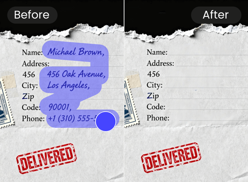 Remove private information with clipfly ai text remover