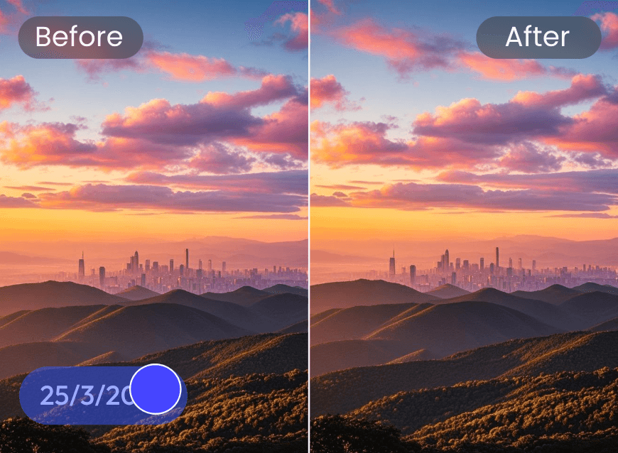Remove timestamp from lanscape