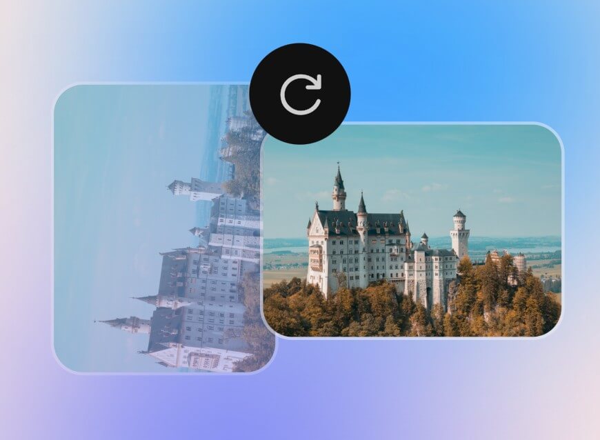 Rotate horizontal video to vertrical