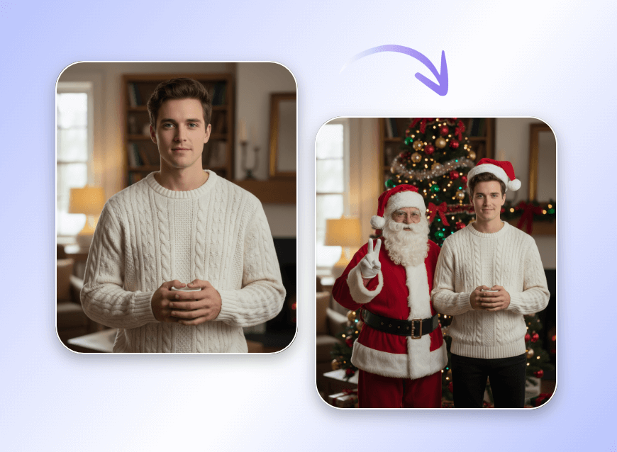 Selfie avec le Père Noël