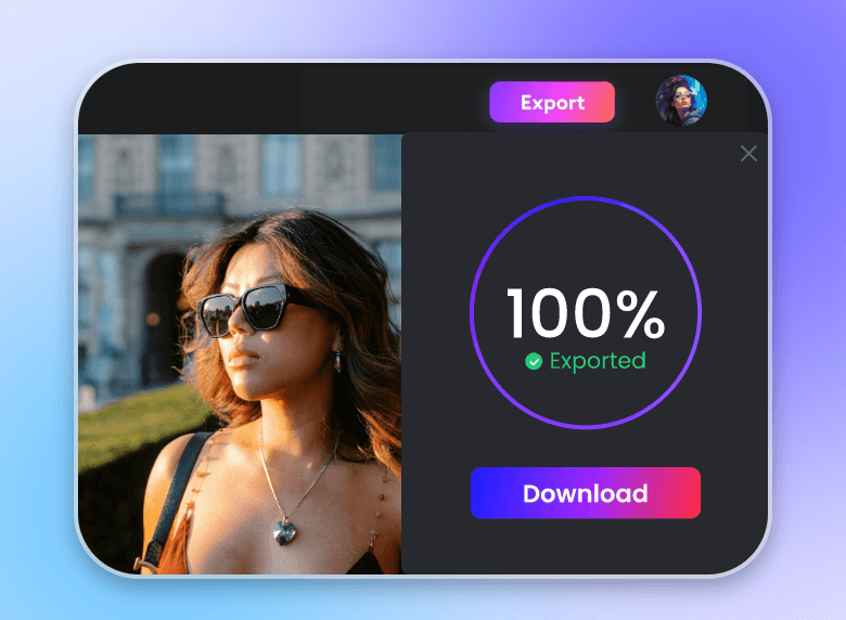 Save your ai video ads to your device