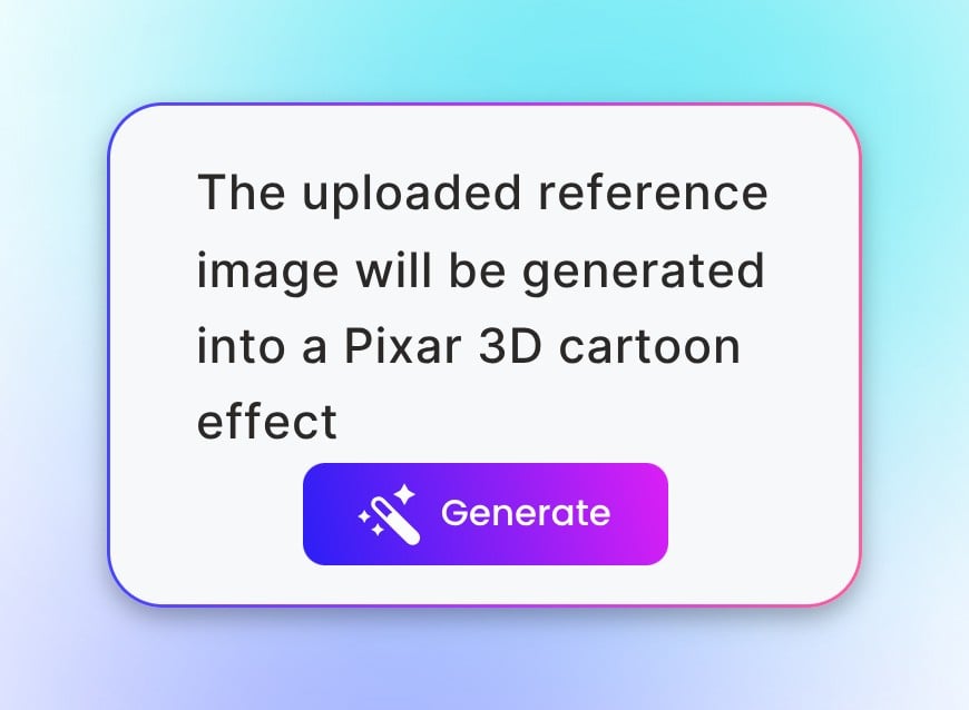 Step 1 enter prompt to change the image into 3 D cartoon