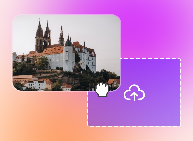 Step 1 for adding text to video upload your video