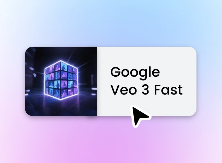 Step 1 select the Veo 3 or Veo 3 Fast model