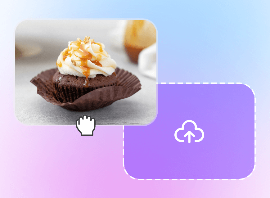 step 1 to upload a muffin marketing video