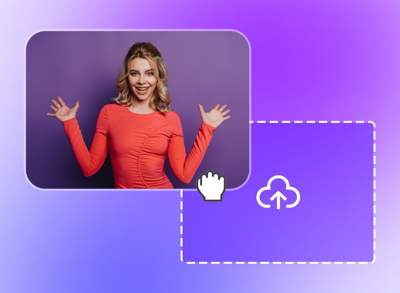 Passo 1 faça o upload de um vídeo para o editor de legendas do Clipfly