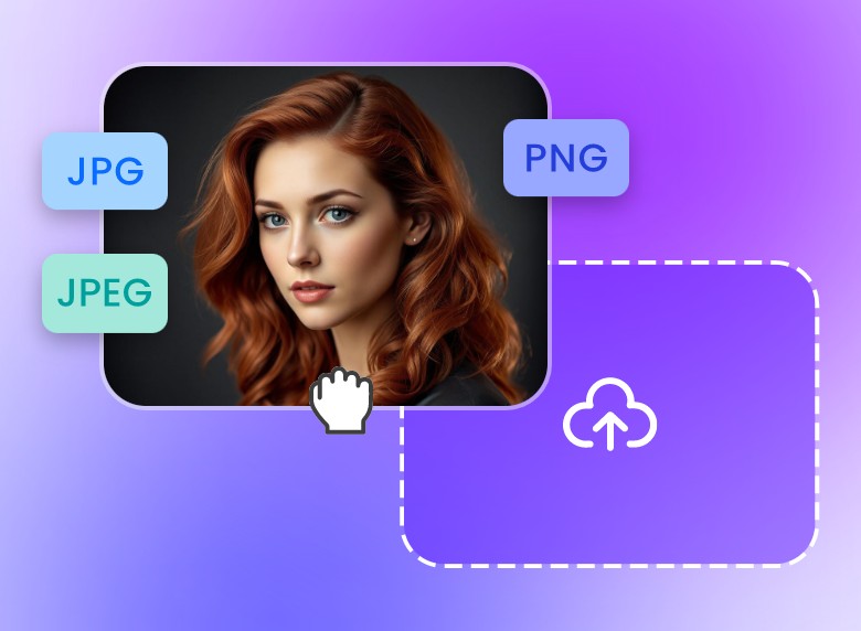 Step 1 upload an image in JPG JPEG or PNG format to Clipfly AI curly perm hair generator