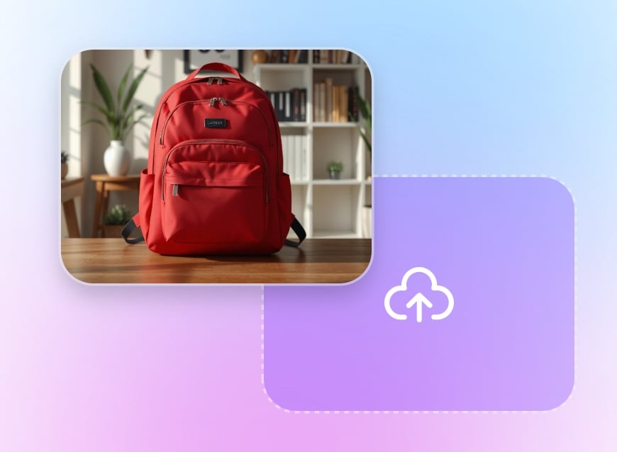 Step 1 upload an image to Clipfly AI background generator