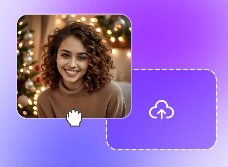 Passo 1 Carregue uma imagem para o nosso criador de vídeos AI Santa