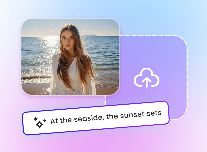 Schritt 1 Bild hochladen und Texteingabe hinzufügen um ein Video zu generieren