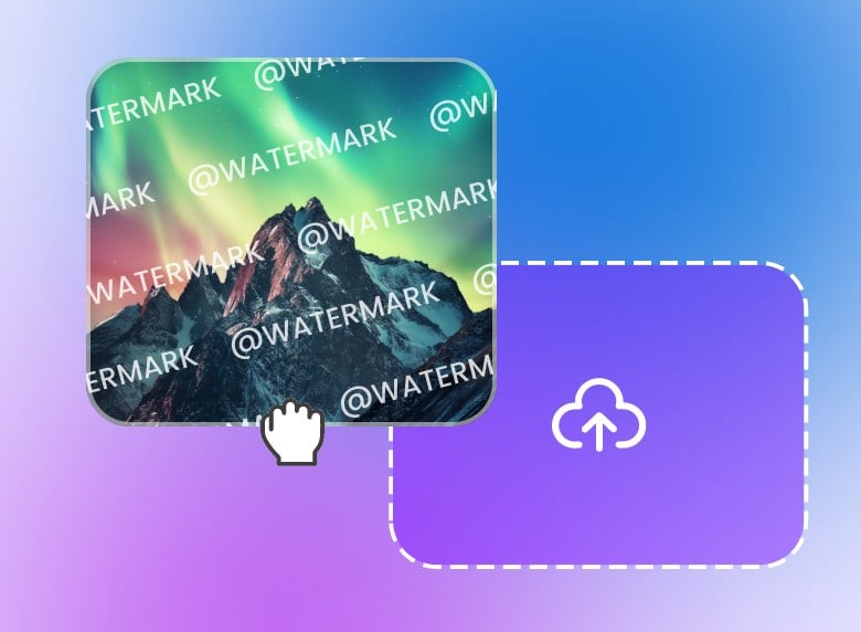 Passo 1 carregar o vídeo com marca de água