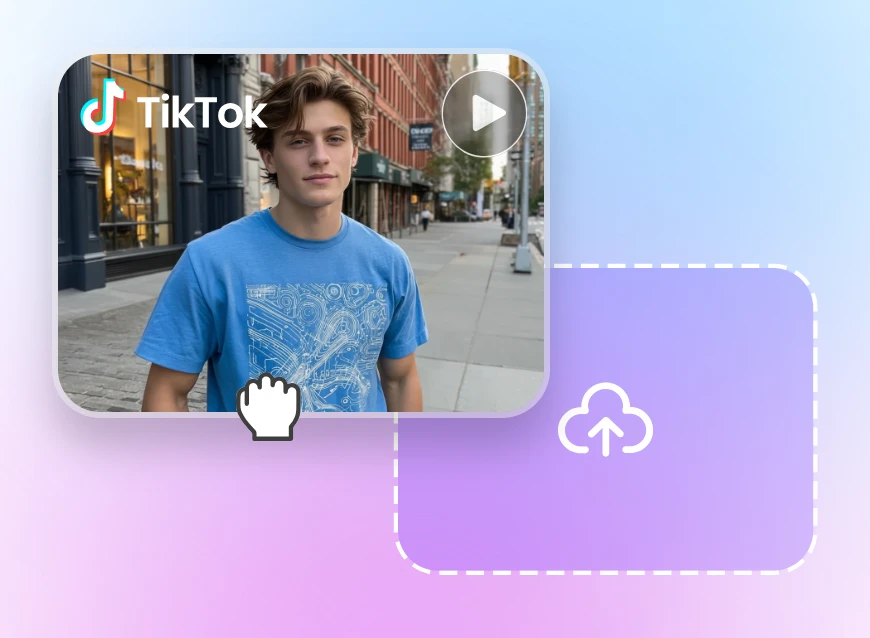 Step 1 upload your downloaded Tik Tok video