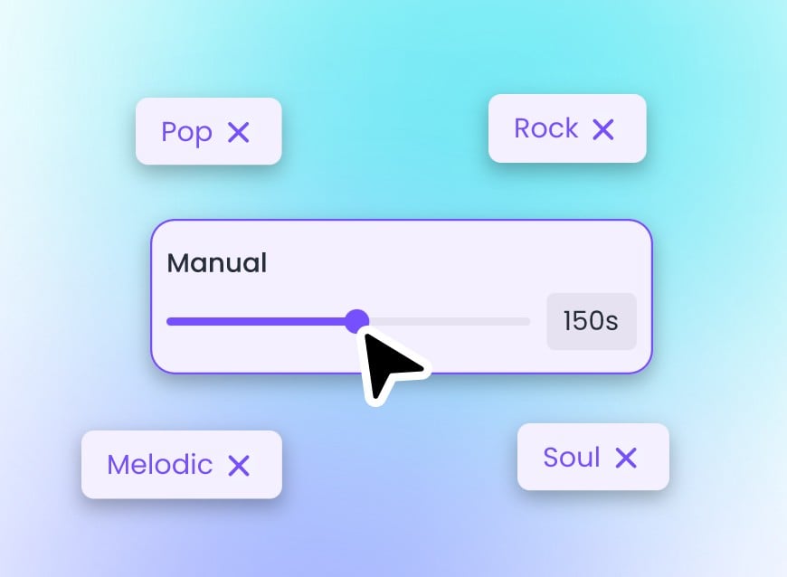 Step 2 configure music style and length