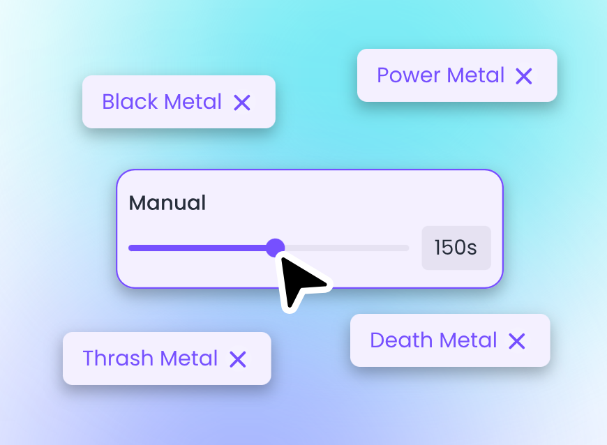 Step 2 configure music style and length
