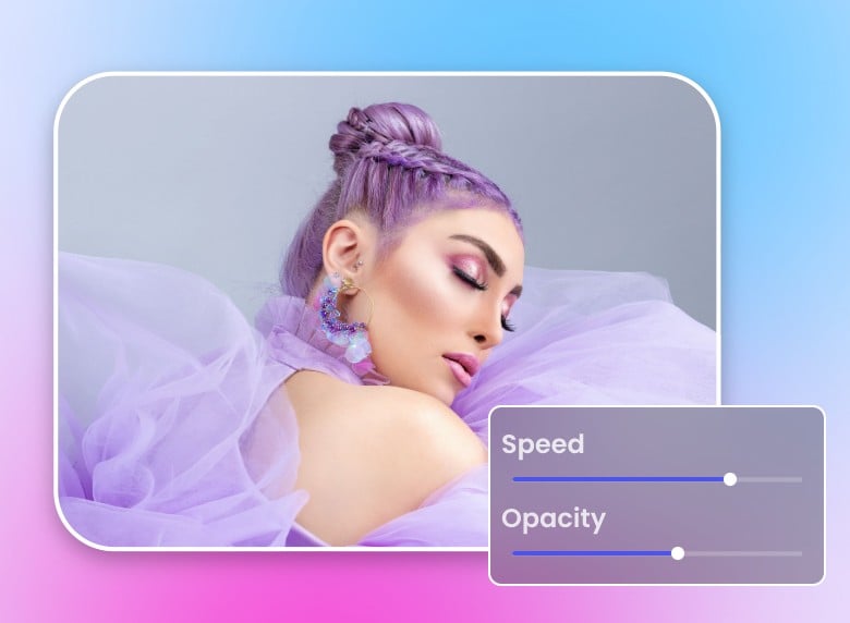 Step 2 edit video speed opacity and more with clipfly