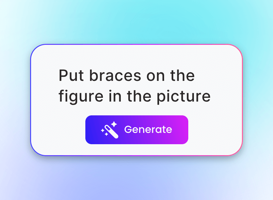 Step 2 to input the braces filter prompt