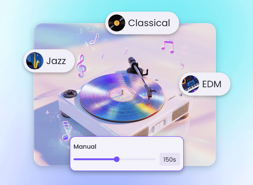 Step 2 to set the styles and length of a lofi song