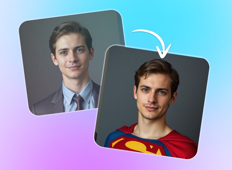 Passo 2: transforme a imagem ao estilo do Super-Homem