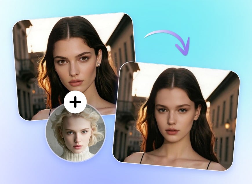 Step 2 upload a photo that your want to keep the face part