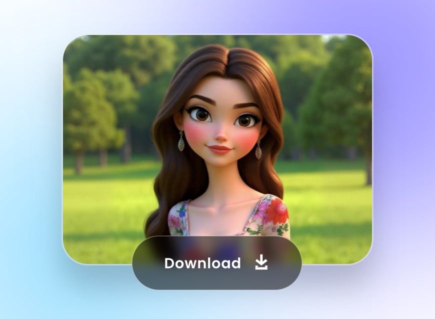 Step 3 apply the AI filter and download the styke transferred image