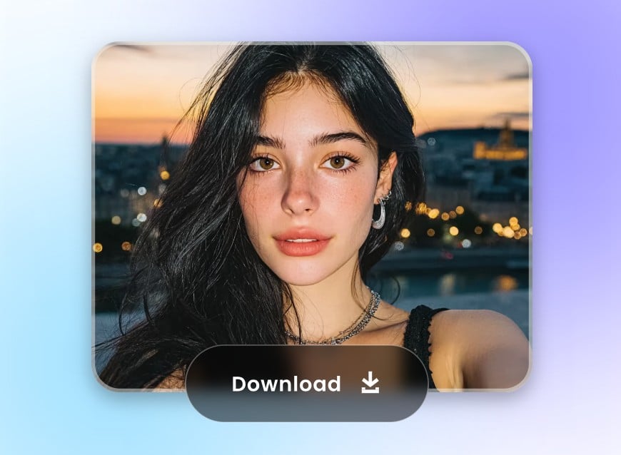 Step 3 download the AI enhanced female portrait